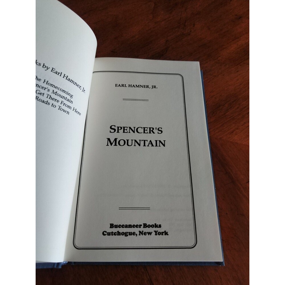 Spencer's Mountain - Earl Hamner Jr. 1993 Buccaneer Books Reprint Edition HC - Picture 6 of 8